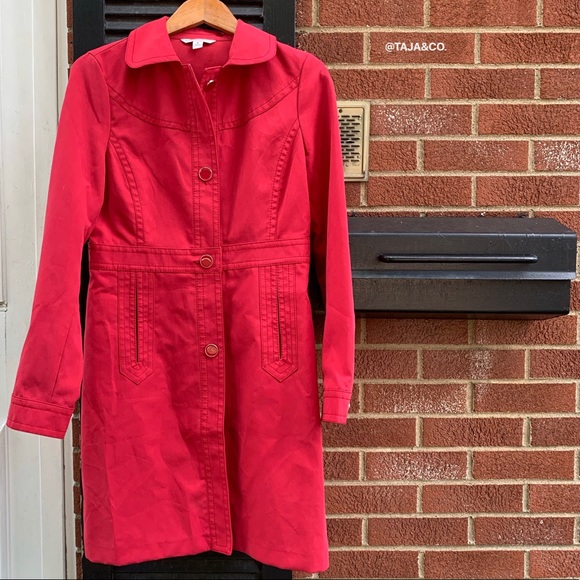 Banana Republic Jackets & Blazers - BANANA REPUBLIC: Cherry Classic Trench Coat